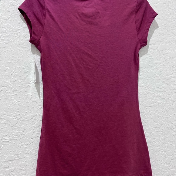 WOUND UP • T-Shirt Mauve Short Sleeve • sz XS - Picture 2 of 3